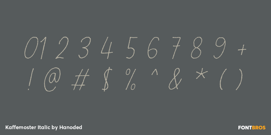 Kaffemoster Italic Font Poster #4