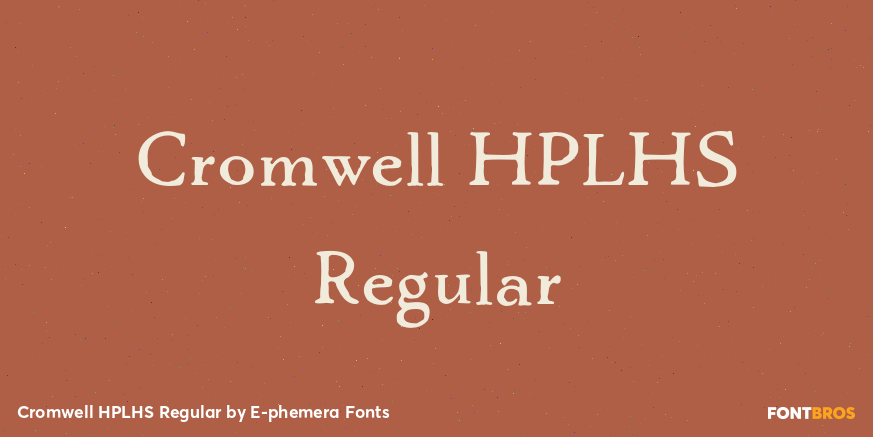 Cromwell HPLHS Regular Font Poster #1