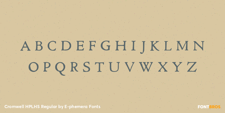 Cromwell HPLHS Regular Font Poster #2