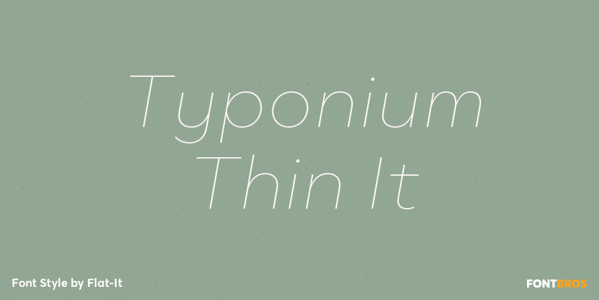 Typonium Thin It Poster