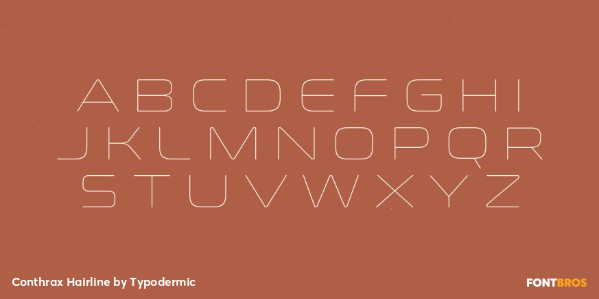 Conthrax Hairline Font Poster #2