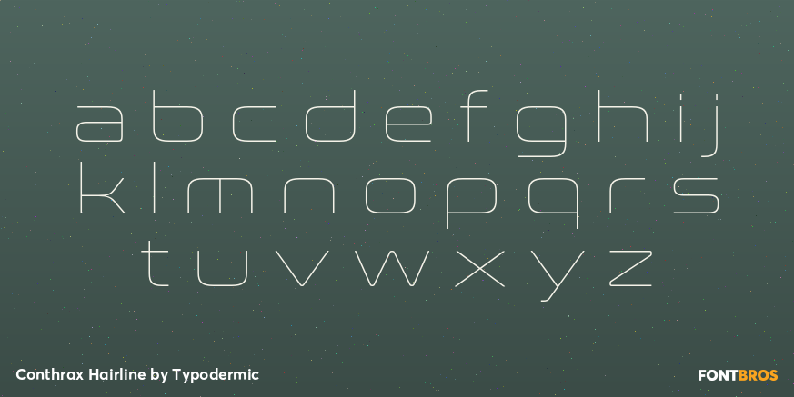 Conthrax Hairline Font Poster #3