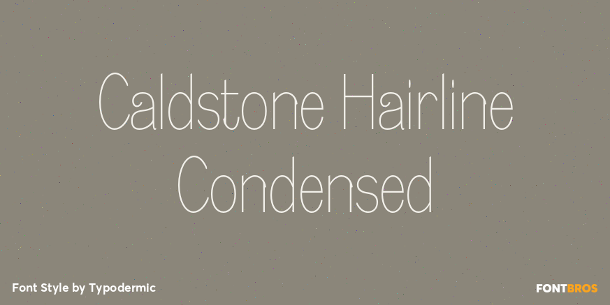 Caldstone Hairline Condensed Poster