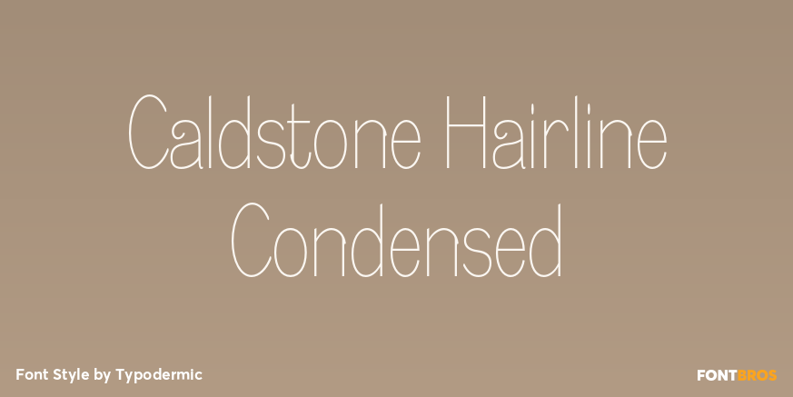 Caldstone Hairline Condensed Poster