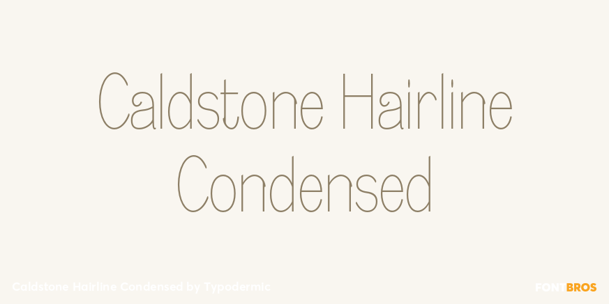 Caldstone Hairline Condensed Poster