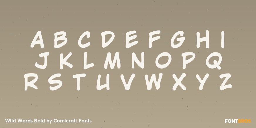 Wild Words Bold Font Poster #2