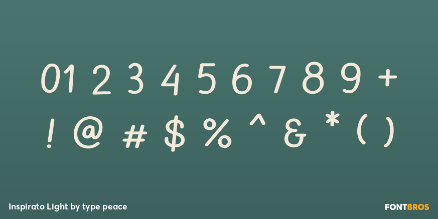 Inspirato Light Font Poster #1
