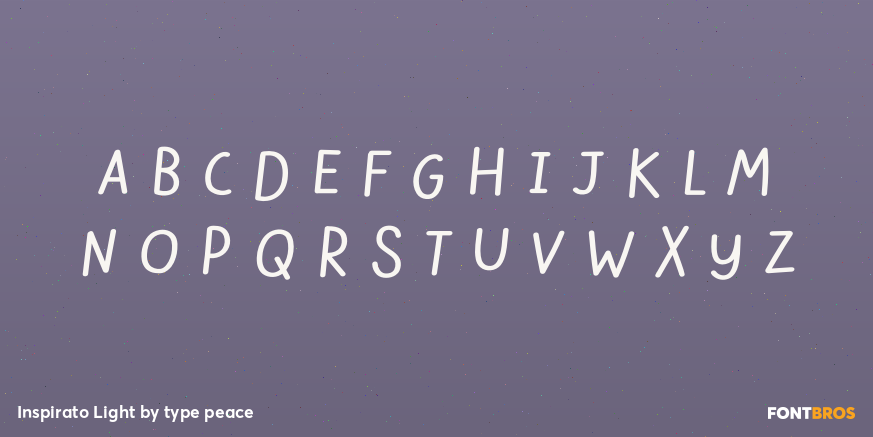 Inspirato Light Font Poster #1
