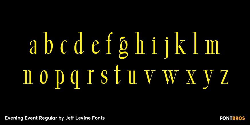 Evening Event Regular Font Poster #1