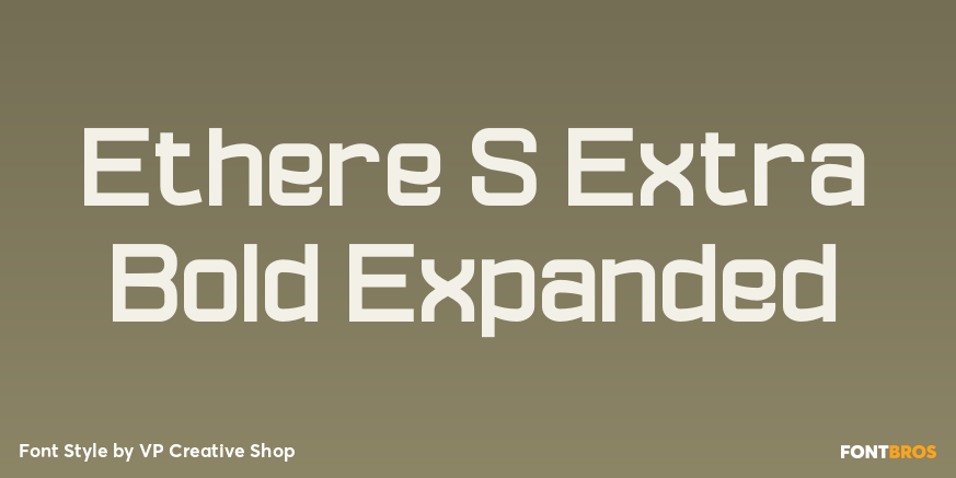Ethere S Extra Bold Expanded Font Poster #1