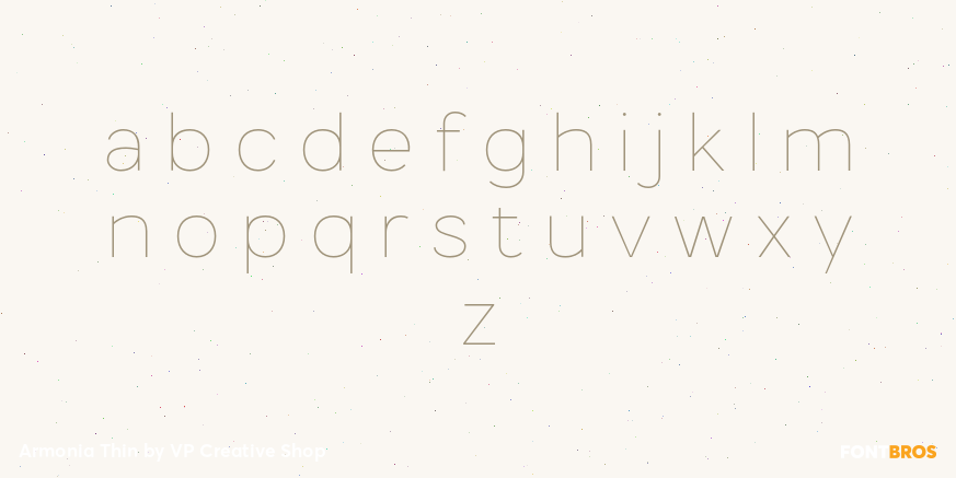 Armonia Thin Font Poster #3