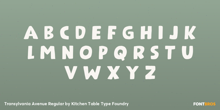 Transylvania Avenue Regular Font Poster #3