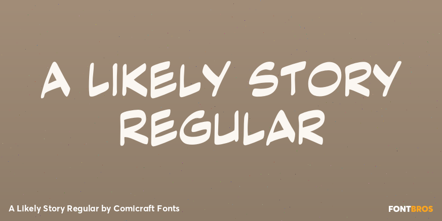 A Likely Story Regular Font Poster #1