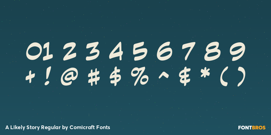 A Likely Story Regular Font Poster #4