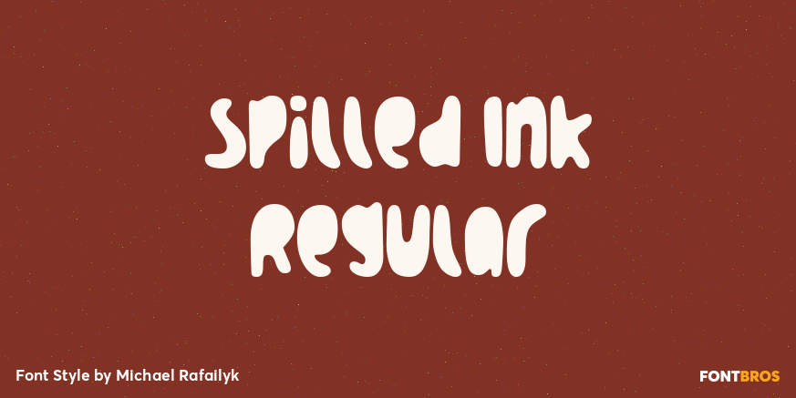 Spilled Ink Regular Poster