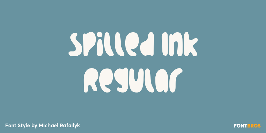 Spilled Ink Regular Poster