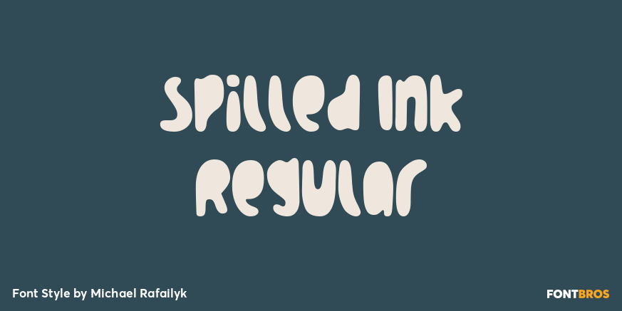 Spilled Ink Regular Poster