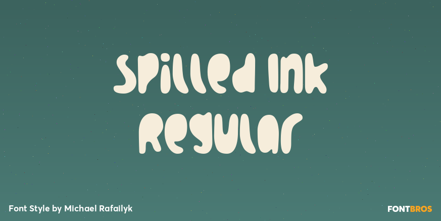 Spilled Ink Regular Poster