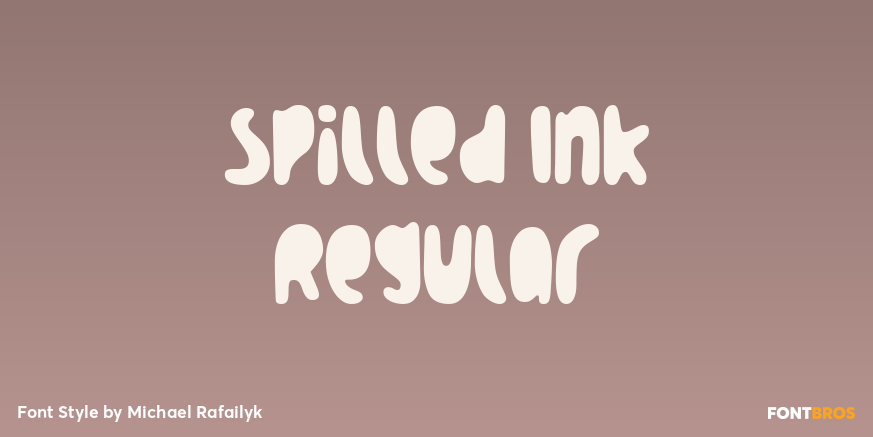 Spilled Ink Regular Poster
