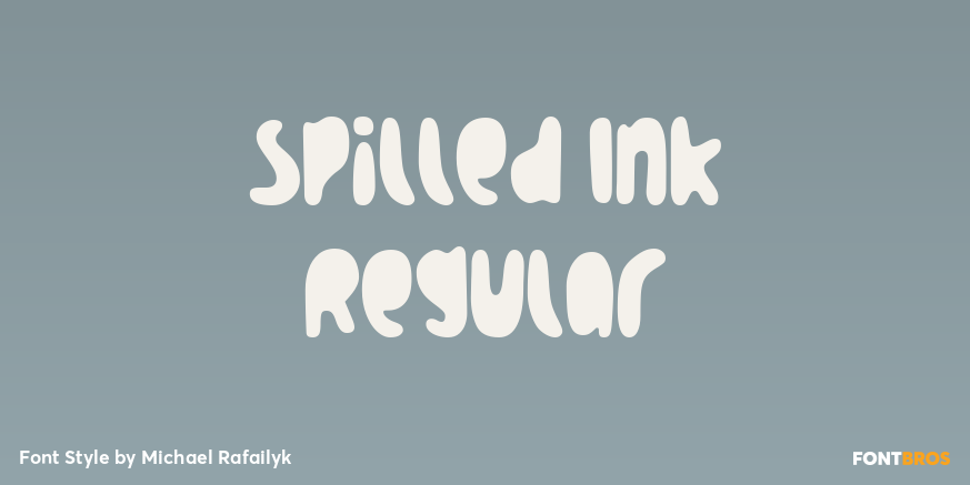Spilled Ink Regular Poster