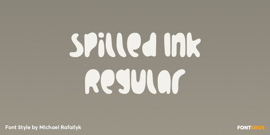 Spilled Ink Regular Poster