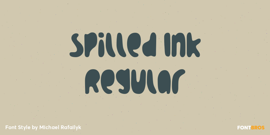 Spilled Ink Regular Poster