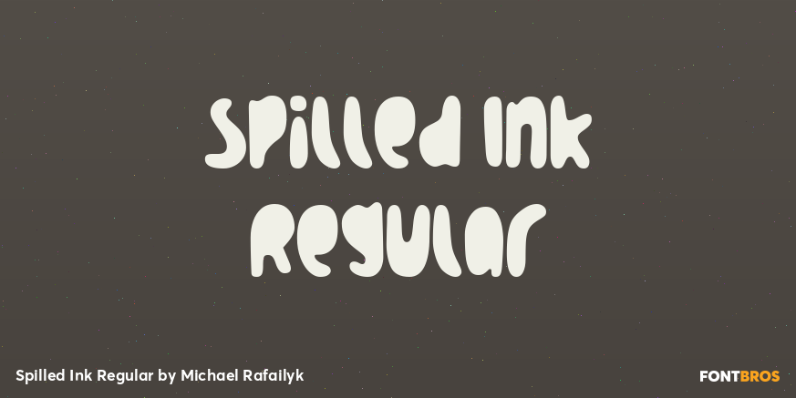 Spilled Ink Regular Poster
