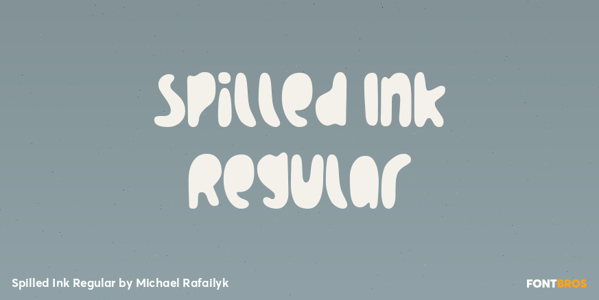Spilled Ink Regular Poster