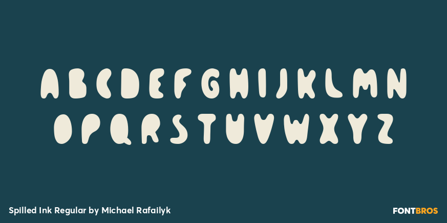 Spilled Ink Regular Font Poster #2