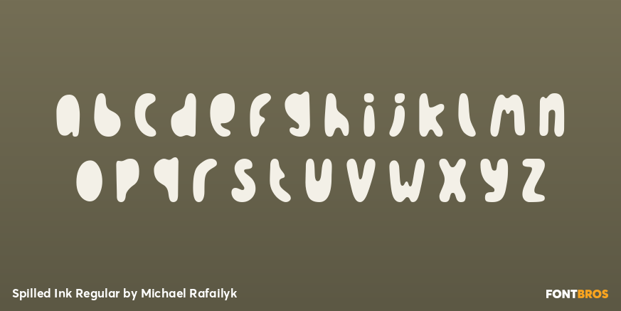 Spilled Ink Regular Font Poster #3