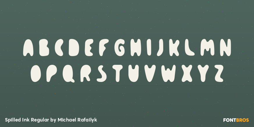 Spilled Ink Regular Font Poster #1