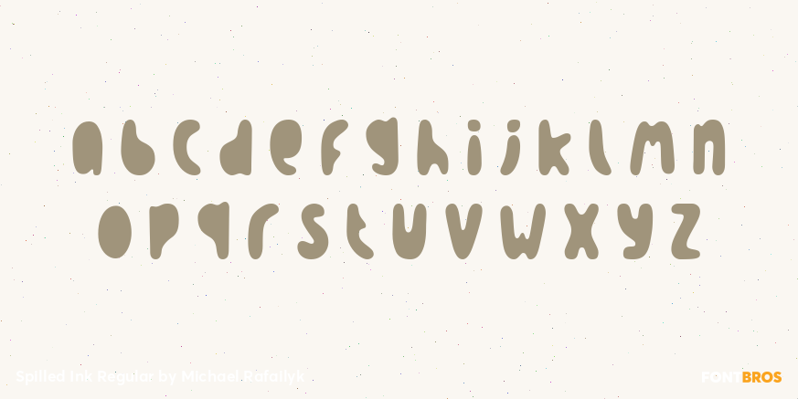 Spilled Ink Regular Font Poster #1