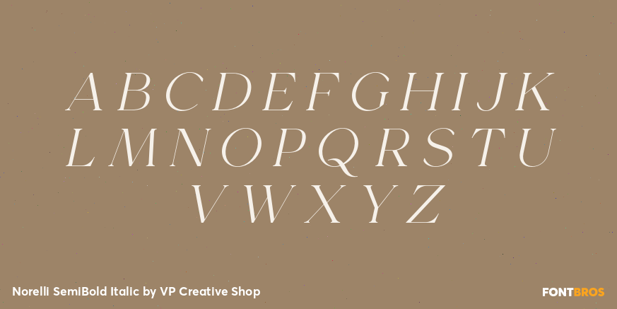 Norelli SemiBold Italic Font Poster #2