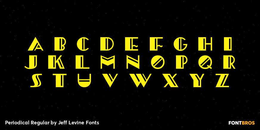 Periodical Regular Font Poster #2