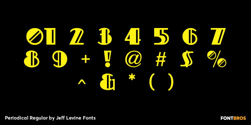 Periodical Regular Font Poster #4