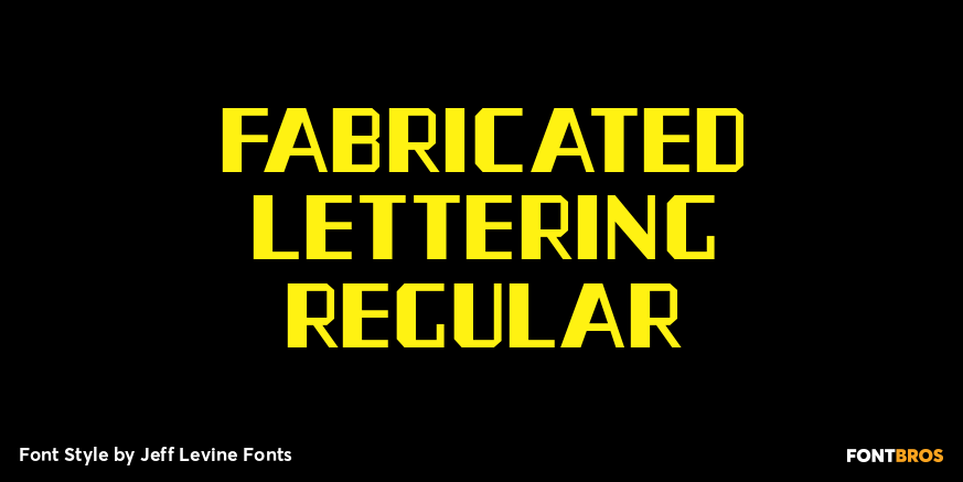 Fabricated Lettering Regular Poster