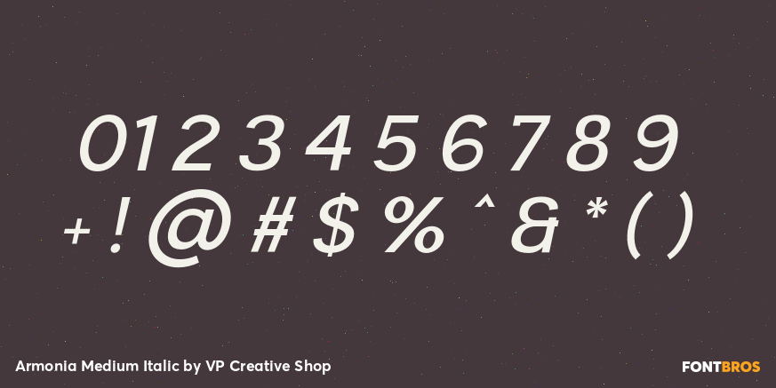 Armonia Medium Italic Font Poster #4