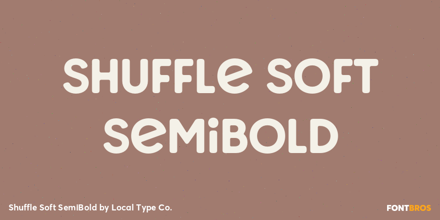 Shuffle Soft SemiBold Font Poster