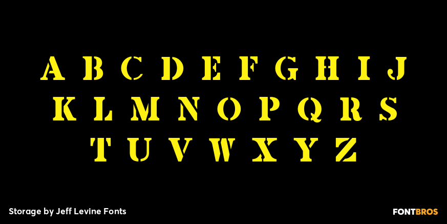 Storage Font Poster #2