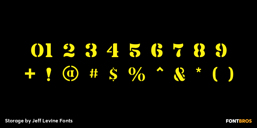 Storage Font Poster #4