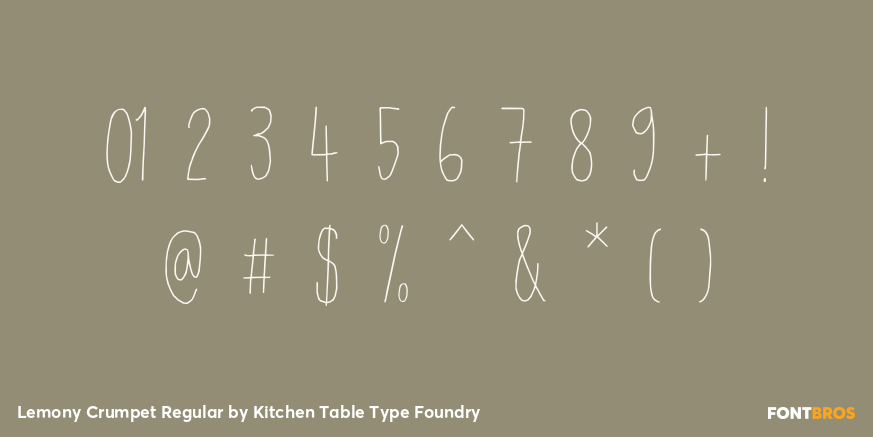 Lemony Crumpet Regular Font Poster #4