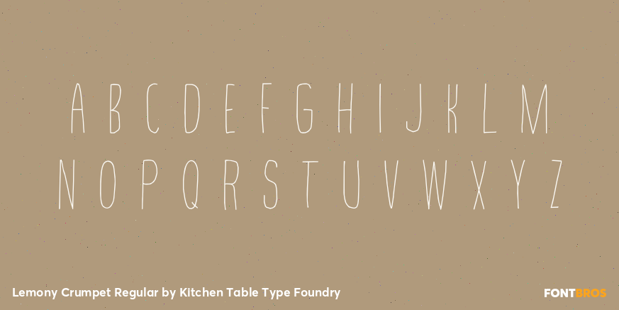 Lemony Crumpet Regular Font Poster #2