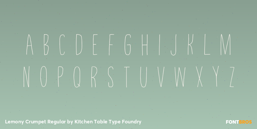 Lemony Crumpet Regular Font Poster #3