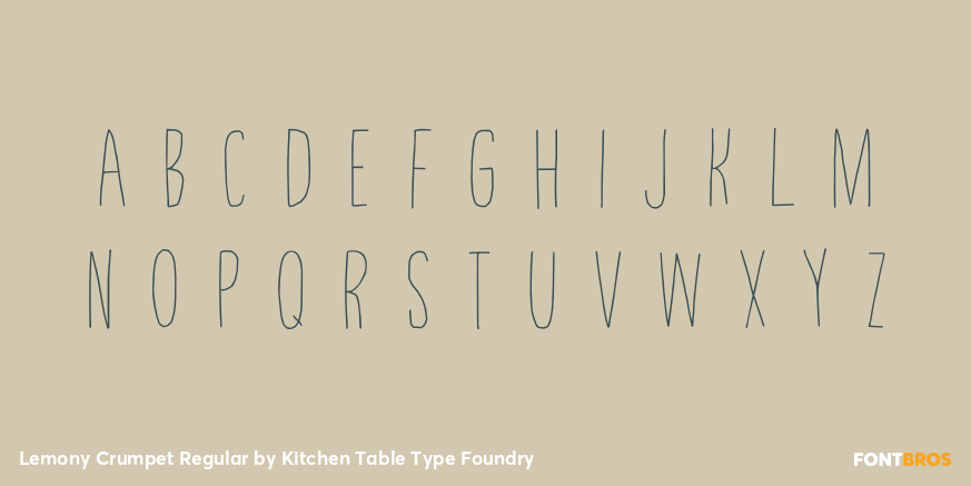 Lemony Crumpet Regular Font Poster #3