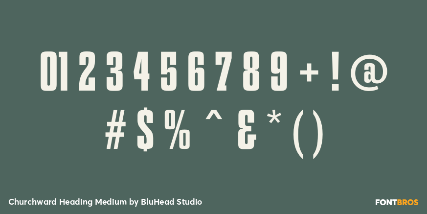 Churchward Heading Medium Font Poster #4