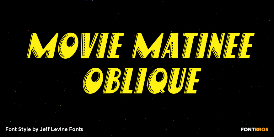 Movie Matinee Oblique Poster