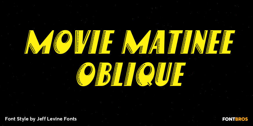 Movie Matinee Oblique Poster