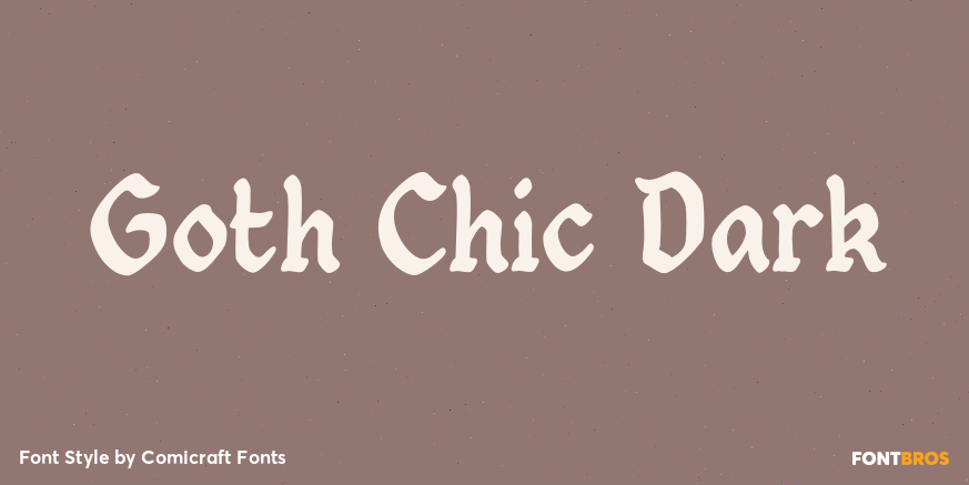 Goth Chic Dark Poster