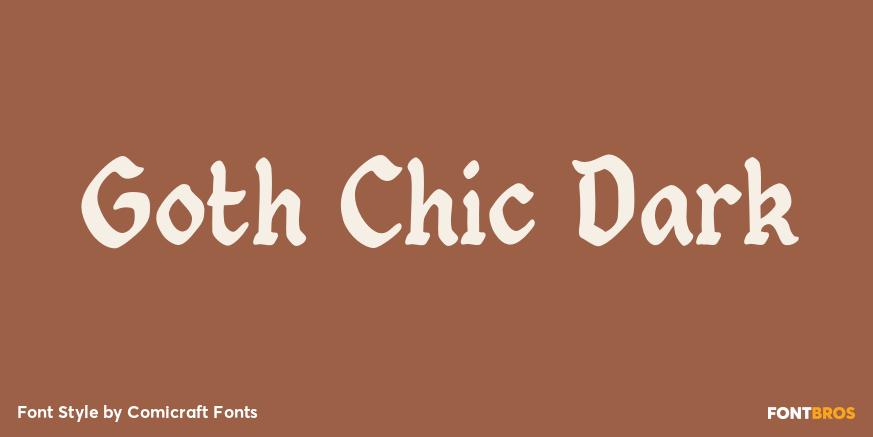 Goth Chic Dark Poster