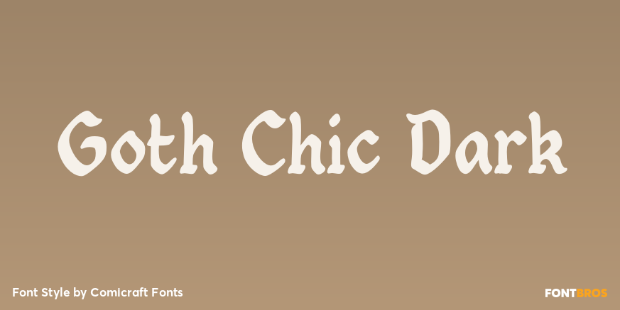 Goth Chic Dark Poster